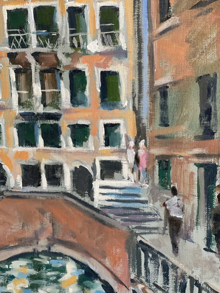 From Ponte delle Erbe, Cannaregio by Andrew Hird |  Closeup View of Artwork 