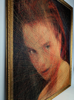Fiery Confidence by Ani Abakumova |  Side View of Artwork 
