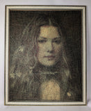 Original art for sale at UGallery.com | Lisa by Ani Abakumova | $10,800 | mixed media artwork | 40' h x 32' w | thumbnail 3