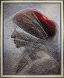 Original art for sale at UGallery.com | Silent Air by Ani Abakumova | $10,800 | mixed media artwork | 40' h x 32' w | thumbnail 1