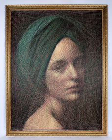 fiber artwork by Ani Abakumova titled Emerald Dream