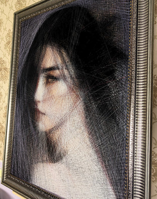 Silky Whispers by Ani Abakumova |  Side View of Artwork 