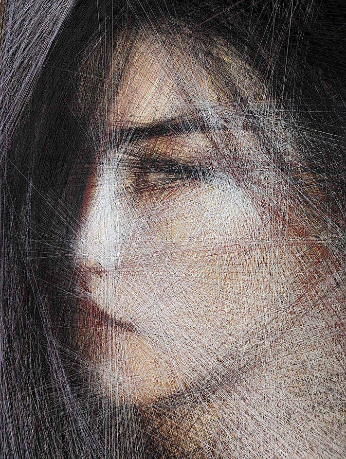 Silky Whispers by Ani Abakumova |  Closeup View of Artwork 