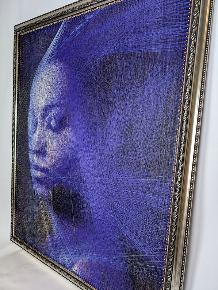 Breezy Whispers by Ani Abakumova |  Side View of Artwork 