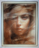 Original art for sale at UGallery.com | Ethereal Sands by Ani Abakumova | $10,800 | mixed media artwork | 40' h x 32' w | thumbnail 3