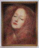 Original art for sale at UGallery.com | Sunlit Serenity by Ani Abakumova | $10,800 | mixed media artwork | 40' h x 32' w | thumbnail 3