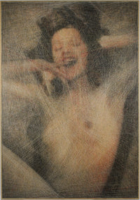 fiber artwork by Ani Abakumova titled Goddess with Devilry