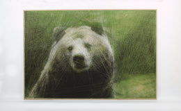 Original art for sale at UGallery.com | Cozy Bear by Ani Abakumova | $5,800 | fiber artwork | 27' h x 40' w | thumbnail 3