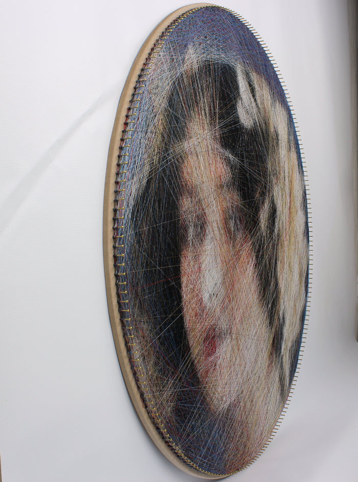 Genius of Pure Beauty by Ani Abakumova |  Side View of Artwork 