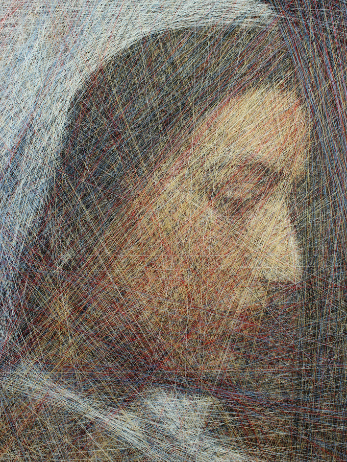 Italian Girl by Ani Abakumova |  Closeup View of Artwork 