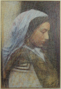 fiber artwork by Ani Abakumova titled Italian Girl