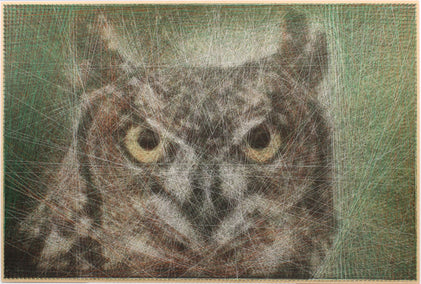 fiber artwork by Ani Abakumova titled The Lover of Sound