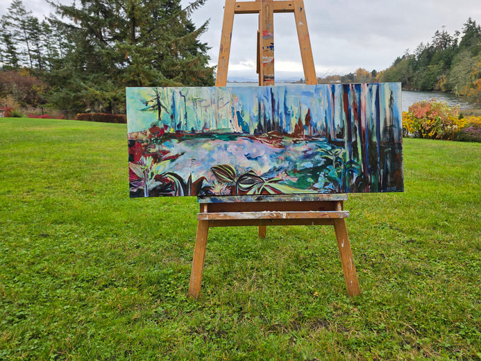 Forest Bathing in Blue by Arden Rose |  Context View of Artwork 