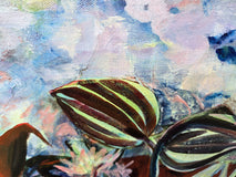 Original art for sale at UGallery.com | Forest Bathing in Blue by Arden Rose | $1,100 | acrylic painting | 16' h x 40' w | thumbnail 4