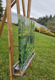 Original art for sale at UGallery.com | Forest Bathing in Green by Arden Rose | $600 | acrylic painting | 20' h x 22' w | thumbnail 2