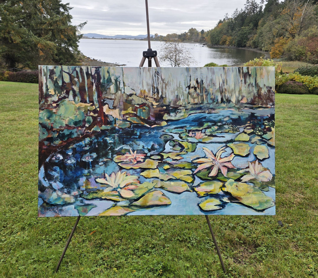 Lilies in Bloom by Arden Rose |  Context View of Artwork 