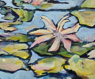 Original art for sale at UGallery.com | Lilies in Bloom by Arden Rose | $2,250 | acrylic painting | 30' h x 48' w | thumbnail 4