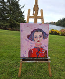 Original art for sale at UGallery.com | Mademoiselle by Arden Rose | $650 | acrylic painting | 24' h x 20' w | thumbnail 3
