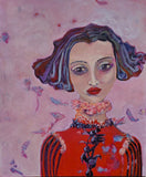 Original art for sale at UGallery.com | Mademoiselle by Arden Rose | $650 | acrylic painting | 24' h x 20' w | thumbnail 1