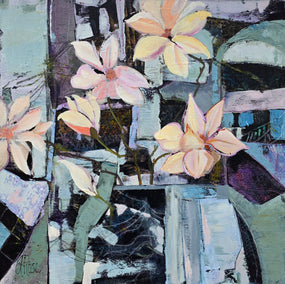 acrylic painting by Arden Rose titled Table Flowers
