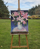 Original art for sale at UGallery.com | Table Lilies by Arden Rose | $600 | acrylic painting | 24' h x 20' w | thumbnail 3