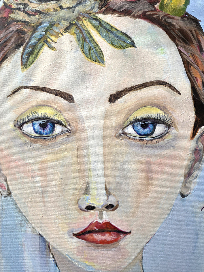 In The Company of Birds by Arden Rose |  Closeup View of Artwork 