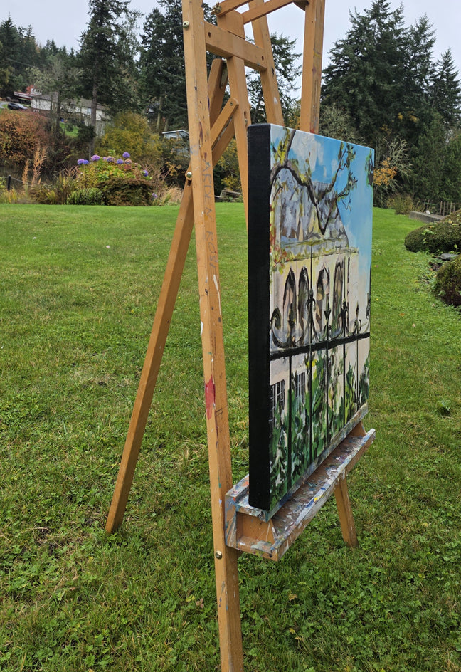 La Maison by Arden Rose |  Side View of Artwork 