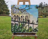 Original art for sale at UGallery.com | La Maison by Arden Rose | $825 | mixed media artwork | 23.5' h x 23.5' w | thumbnail 3