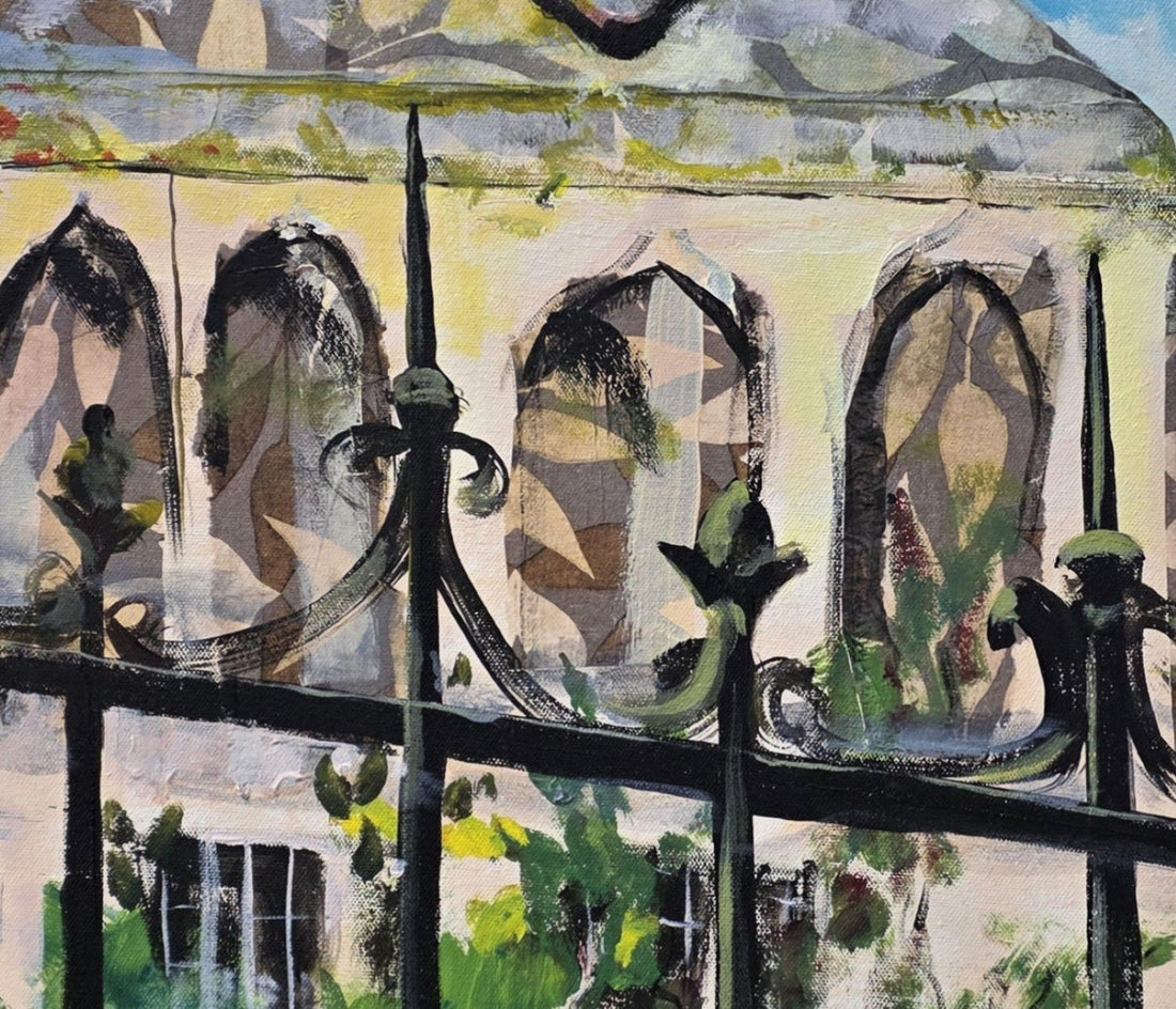 La Maison by Arden Rose |  Closeup View of Artwork 