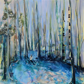 mixed media artwork by Arden Rose titled The Art of Forest Bathing