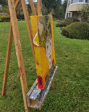 Original art for sale at UGallery.com | The Jester by Arden Rose | $500 | mixed media artwork | 20' h x 16' w | thumbnail 2