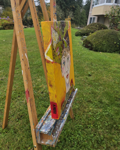 The Jester by Arden Rose |  Side View of Artwork 