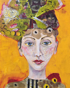 mixed media artwork by Arden Rose titled The Jester