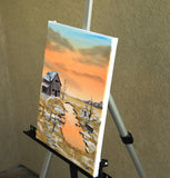 Original art for sale at UGallery.com | All's Quiet by Art Clark | $375 | acrylic painting | 14' h x 11' w | thumbnail 2