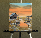 Original art for sale at UGallery.com | All's Quiet by Art Clark | $375 | acrylic painting | 14' h x 11' w | thumbnail 3