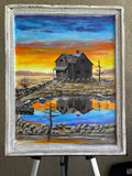 Original art for sale at UGallery.com | Beside Still Waters by Art Clark | $575 | acrylic painting | 20' h x 16' w | thumbnail 3