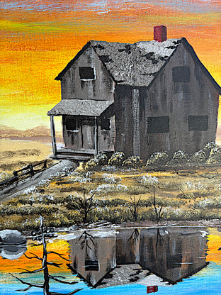 Beside Still Waters by Art Clark |   Closeup View of Artwork 