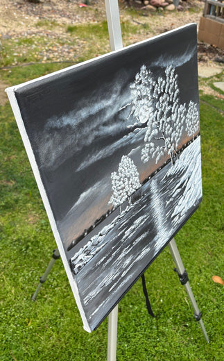 Breath of Winter by Art Clark |  Side View of Artwork 