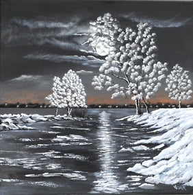 acrylic painting by Art Clark titled Breath of Winter