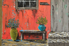Original art for sale at UGallery.com | Cuore Della Casa by Art Clark | $550 | acrylic painting | 20' h x 16' w | thumbnail 4