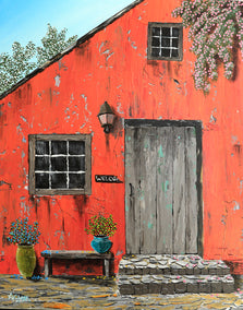 acrylic painting by Art Clark titled Cuore Della Casa