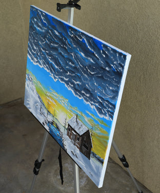 Echoes on the Homestead by Art Clark |  Side View of Artwork 