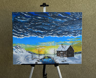 Original art for sale at UGallery.com | Echoes on the Homestead by Art Clark | $825 | acrylic painting | 18' h x 24' w | thumbnail 3