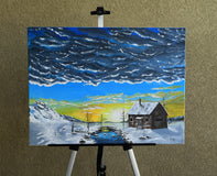 Original art for sale at UGallery.com | Echoes on the Homestead by Art Clark | $700 | acrylic painting | 18' h x 24' w | thumbnail 3