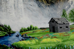 Original art for sale at UGallery.com | Emerald Valley's Secret by Art Clark | $550 | acrylic painting | 20' h x 16' w | thumbnail 4