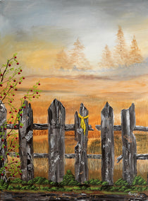 acrylic painting by Art Clark titled Faded Memories