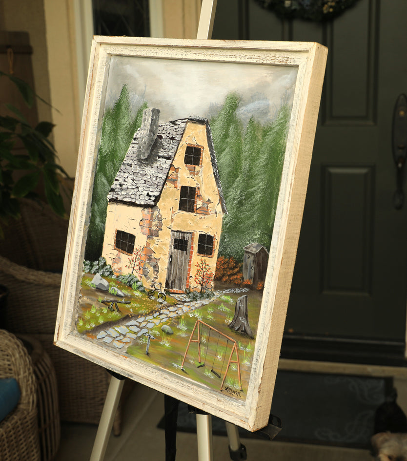 Memories in Patina by Art Clark |  Side View of Artwork 