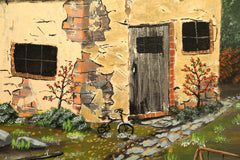 Original art for sale at UGallery.com | Memories in Patina by Art Clark | $750 | acrylic painting | 20' h x 16' w | thumbnail 4