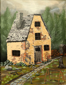 acrylic painting by Art Clark titled Memories in Patina