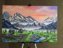 Original art for sale at UGallery.com | Northwest of Heaven by Art Clark | $1,450 | acrylic painting | 24' h x 36' w | thumbnail 3